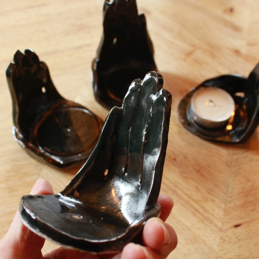 Votive Candle Holder, handmade